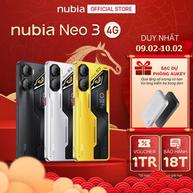 Điện thoại Gaming Nubia Neo 3 4G 16(8+8)GB/128GB I Trigger Gaming I 6.8"120Hz - Hàng Chính Hãng - Ảnh 10