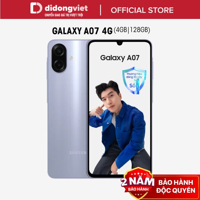Điện thoại Samsung Galaxy A07 4GB | 128GB, Màn hình 6,7" - MediaTek Helio G99 - 5000mAh - BH 2 năm - Ảnh 4