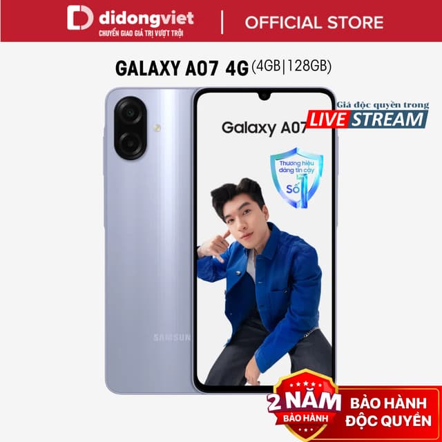(KOL) Điện thoại Samsung Galaxy A07 4GB | 128GB, Màn hình 6,7" - MediaTek Helio G99 - 5000mAh - BH 2 năm - Ảnh 5