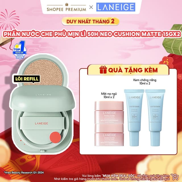 Phấn nước che phủ khuyết điểm Laneige Neo Cushion Matte SPF 46 PA++ (kèm lõi) - Ảnh 2