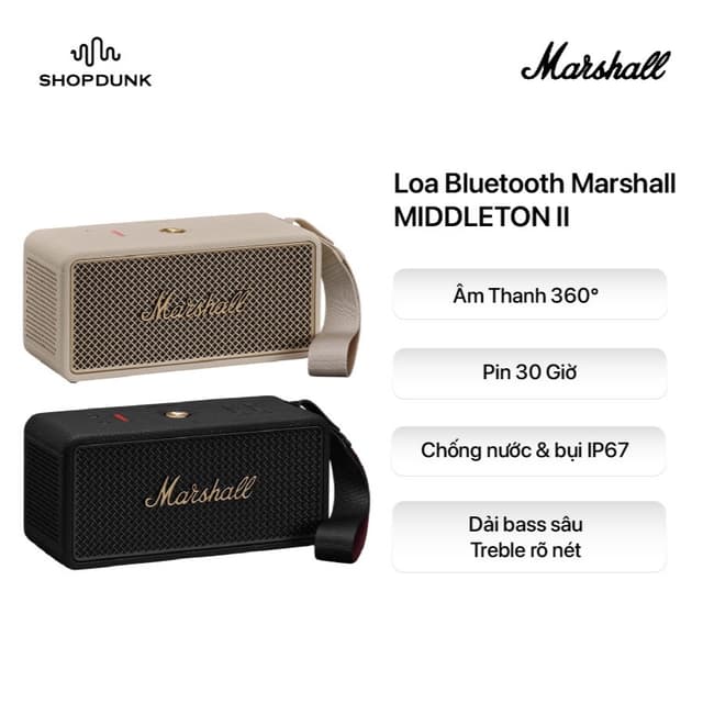 Loa Marshall Bluetooth MIDDLETON II - Chính hãng - Ảnh 6