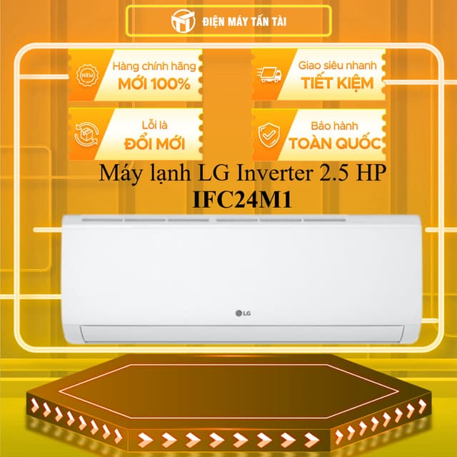 IFC24M1 - Máy lạnh LG Inverter 2.5 HP IFC24M1- BẢO HÀNH CHÍNH HÃNG - GIAO TOÀN QUỐC - Ảnh 8