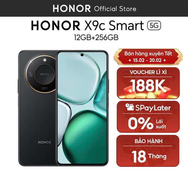 Điện thoại Honor X9c Smart 5G 12GB + 256GB| Pin 5800mAh, Camera 108MP | Bảo hành 18 Tháng - Ảnh 1
