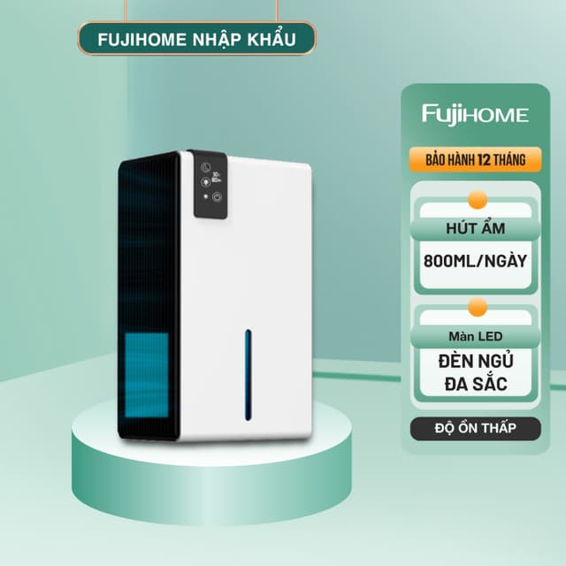 Máy hút ẩm bán dẫn mini Fujihome DHP23-MINI – Peltier lõi kép, điều khiển từ xa - Ảnh 9