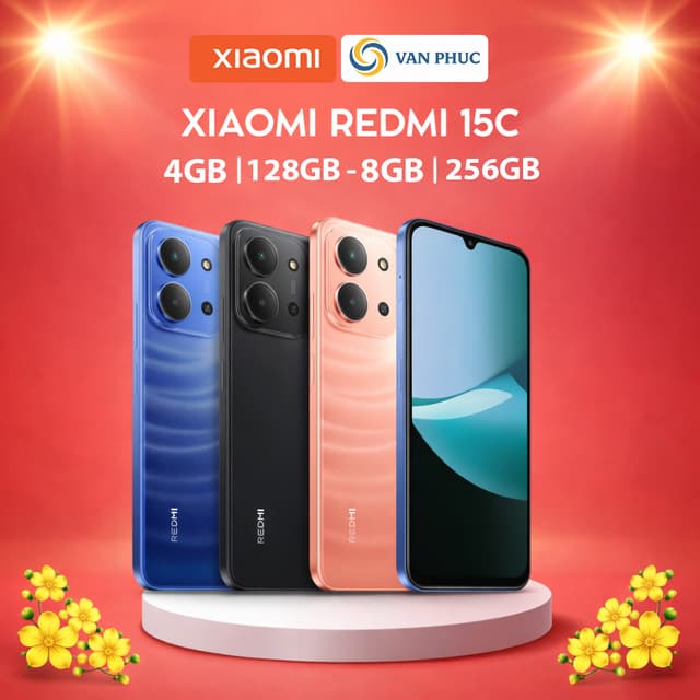 Điện thoại Xiaomi Redmi 15C 8GB| 256GB -  4GB/128GB | Pin 6000mAh | | Hàng Chính Hãng | BH 18 Tháng - Ảnh 1