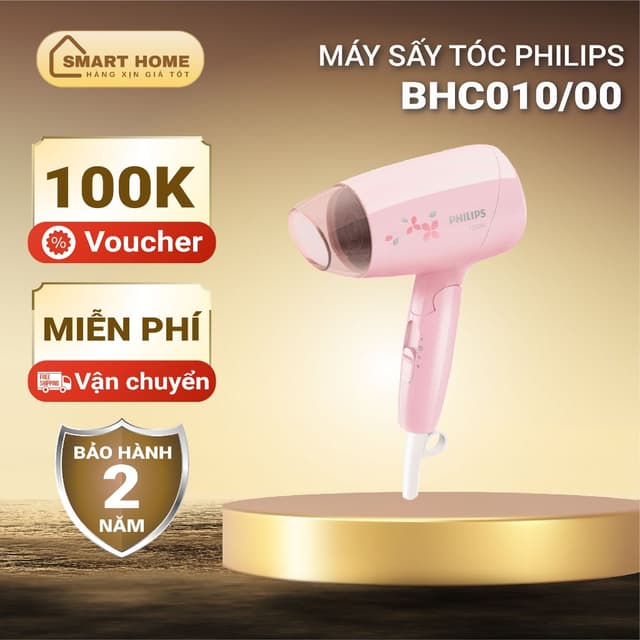 Máy Sấy Tóc Philips BHC010/00, Công Suất 1200W, Bảo Hành 2 Năm | Hàng Chính Hãng - Ảnh 7