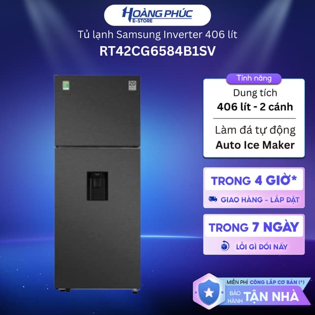 RT42CG6584B1SV  - Tủ Lạnh Samsung Inverter 406 Lít RT42CG6584B1SV  {Ship HCM 0Đ} - Ảnh 8