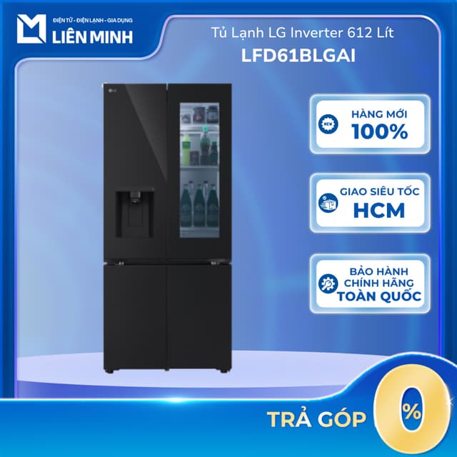 LFD61BLGAI - Tủ lạnh LG Inverter 612 lít Multi Door InstaView LFD61BLGAI [SHIP 0Đ HCM] - Ảnh 4