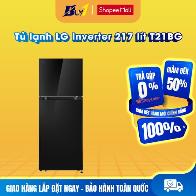 T21BG - Tủ lạnh LG Inverter 217 lít T21BG - Hàng chính hãng - Ảnh 9