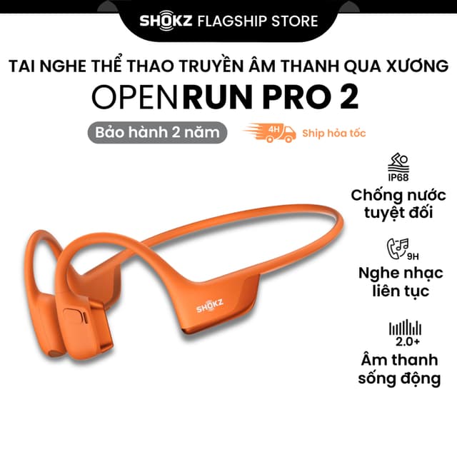 [MỚI] Tai Nghe Bluetooth Thể Thao Truyền Âm Thanh Qua Xương SHOKZ OPENRUN PRO 2 S820 - Bảo Hành 2 Năm - Ảnh 3