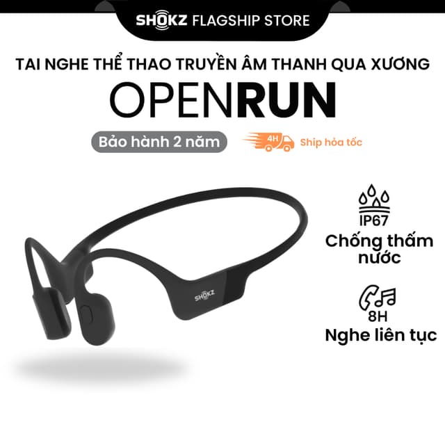 Tai Nghe Bluetooth Thể Thao Truyền Âm Thanh Qua Xương SHOKZ OPENRUN S803 - Bảo hành 2 năm - Pin sử dụng liên tục 8 giờ - Ảnh 1