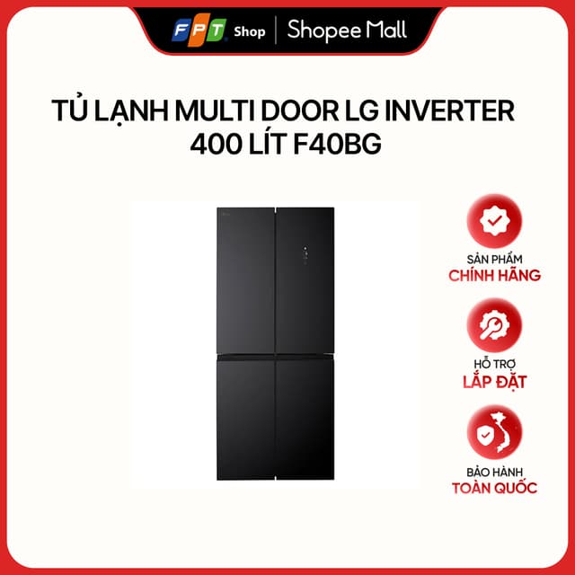 [Hàng chính hãng] Tủ lạnh Multi door LG Inverter 400 lít F40BG - Ảnh 9