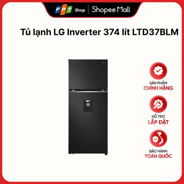 [Hàng chính hãng] Tủ lạnh LG Inverter 374 lít LTD37BLM - Ảnh 3