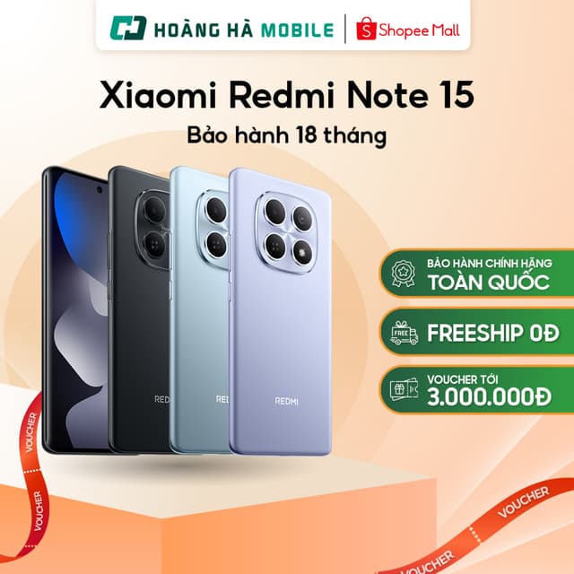 Điện thoại Xiaomi Redmi Note 15 6GB/128GB (Nguyên Seal chưa Active) - Ảnh 5