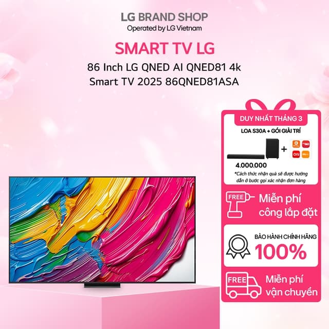 [Chỉ giao miền Nam/Bắc] 86 Inch LG QNED AI QNED81 4k Smart TV 2025 - 86QNED81ASA.ATV - Ảnh 11