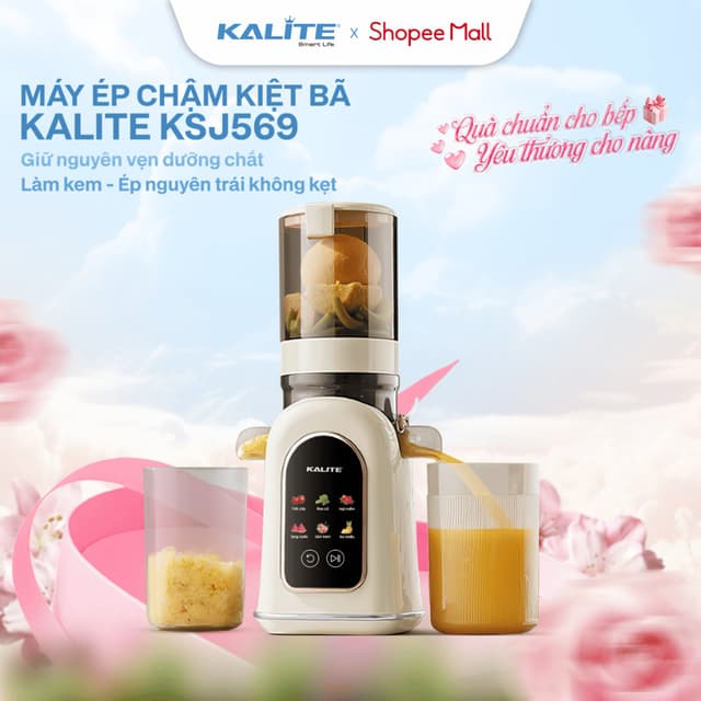 Máy ép chậm Kalite KSJ569 ép kiệt bã 99% an toàn cho sức khỏe, ép chậm mọi rau củ quả vừa cối xay - Ảnh 9