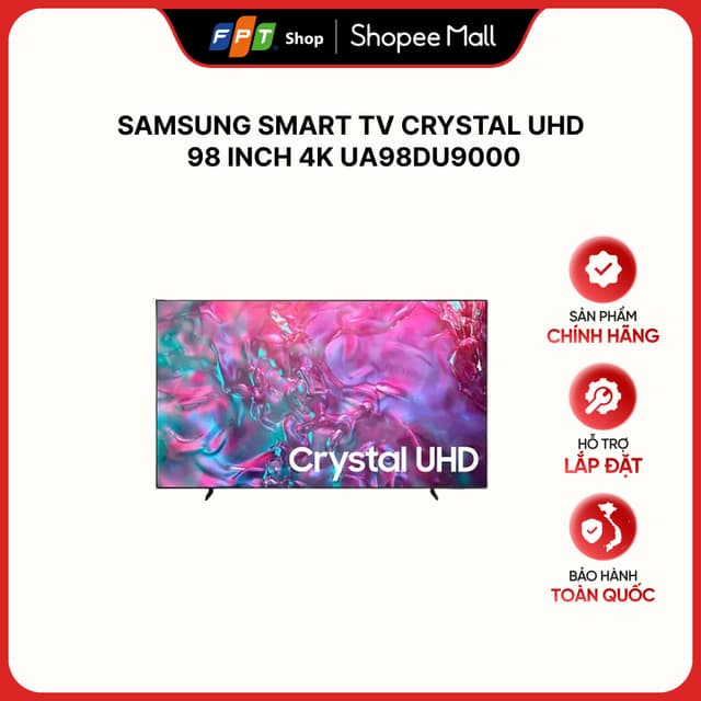 [Hàng chính hãng] Samsung Smart TV Crystal UHD 98 inch 4K UA98DU9000 - Ảnh 6