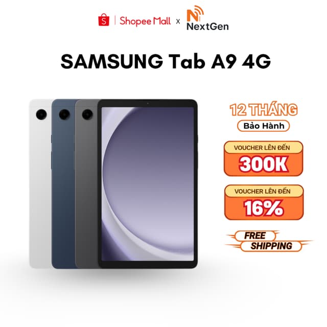(Nguyên Seal) Máy tính bảng Samsung Galaxy Tab A9 4G (4GB/64GB) - Hàng Chính Hãng Bảo Hành 12 Tháng - Ảnh 1