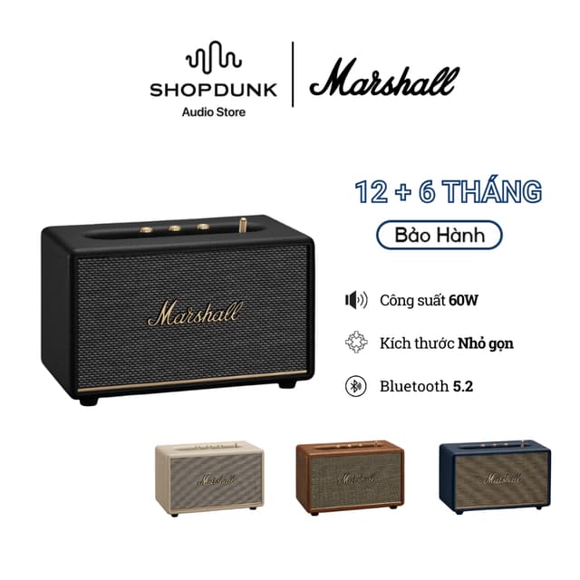 Loa Marshall Bluetooth ACTON III Homeline - Bảo Hành Chính Hãng ASH 1 Đổi 1 Trong 1 Năm - Ảnh 1