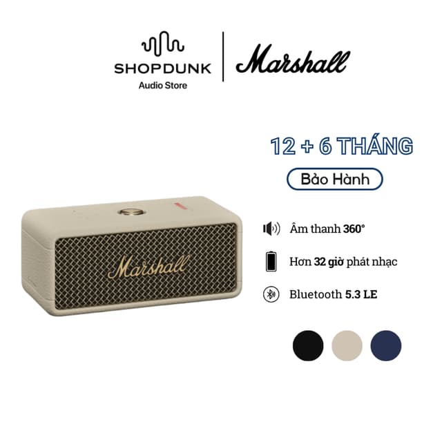 Loa Marshall Bluetooth Emberton III - Pin lên đến 32h - Bảo Hành Chính Hãng ASH - Ảnh 9