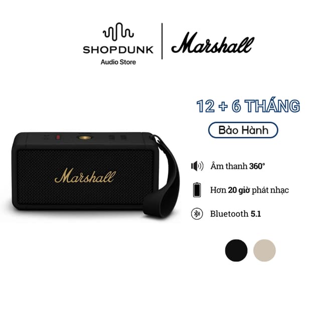 Loa Marshall Bluetooth MIDDLETON Portable - Pin lên đến 20h - Bảo Hành Chính Hãng ASH - Ảnh 9