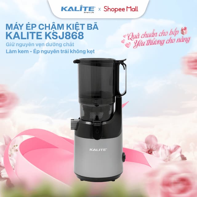 Máy ép chậm kiệt bã Kalite KSJ868 250W | Máy Ép Chậm Nguyên Trái Làm Kem Nhuyễn Mịn - Ảnh 4