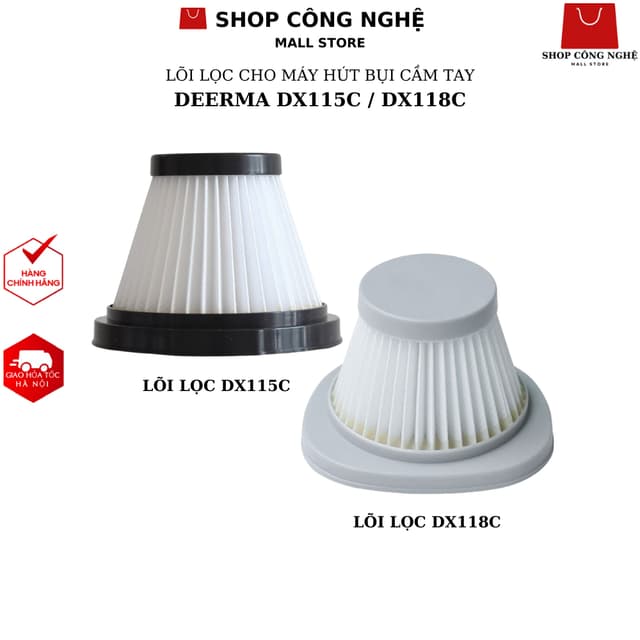 Lõi lọc cho máy hút bụi cầm tay Deerma DX115C Deerma DX118C - Ảnh 9