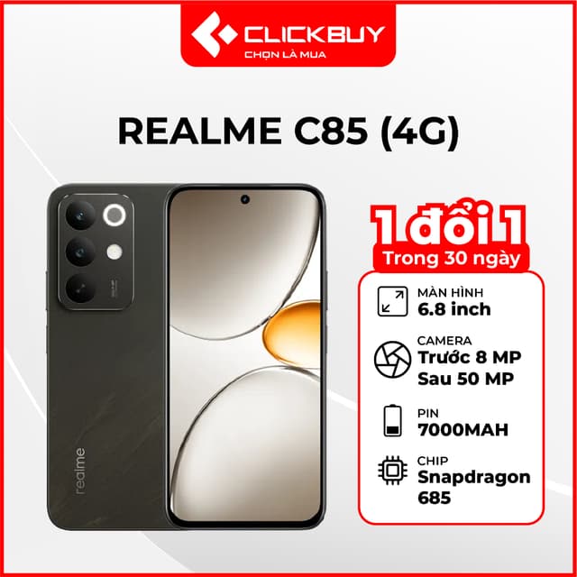 Điện thoại Realme C85 (4G) 8GB 128GB  Chính Hãng - Ảnh 5