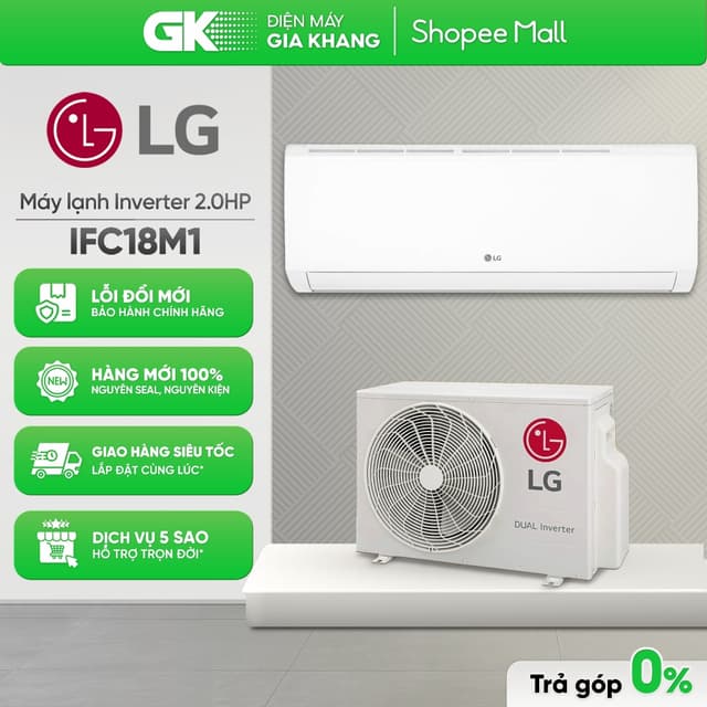 IFC18M1 - Máy lạnh LG Inverter 2 HP [Toàn Quốc] - Ảnh 12