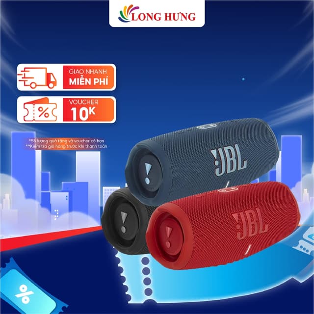 Loa Bluetooth JBL Charge 5 JBLCHARGE5 - Hàng chính hãng - Ảnh 5