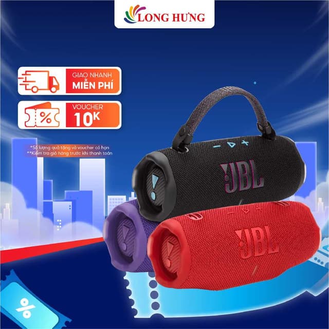 Loa Bluetooth JBL Charge 6 JBLCHARGE6 - Hàng chính hãng - Ảnh 2