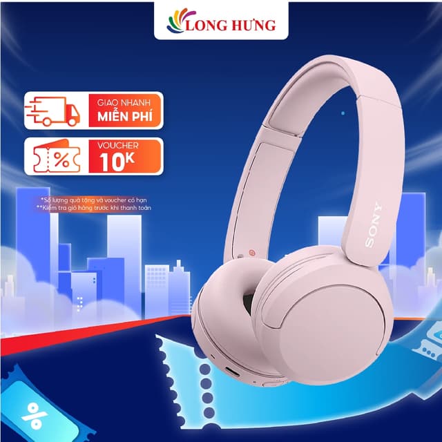 Tai nghe chụp tai Bluetooth Sony WH-CH520 - Hàng chính hãng - Ảnh 4