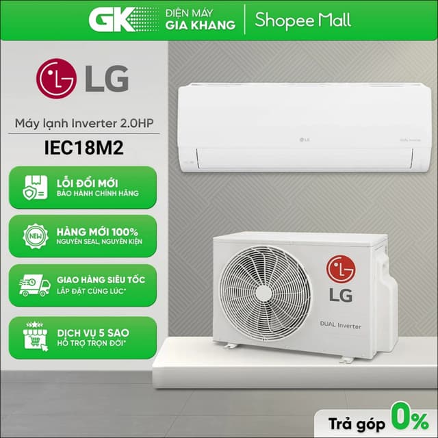 IEC18M2 / IEC18G1 - Máy Lạnh / Điều Hòa LG Inverter 2 HP [Freeship HCM]{GIẢM 10%} - Ảnh 9