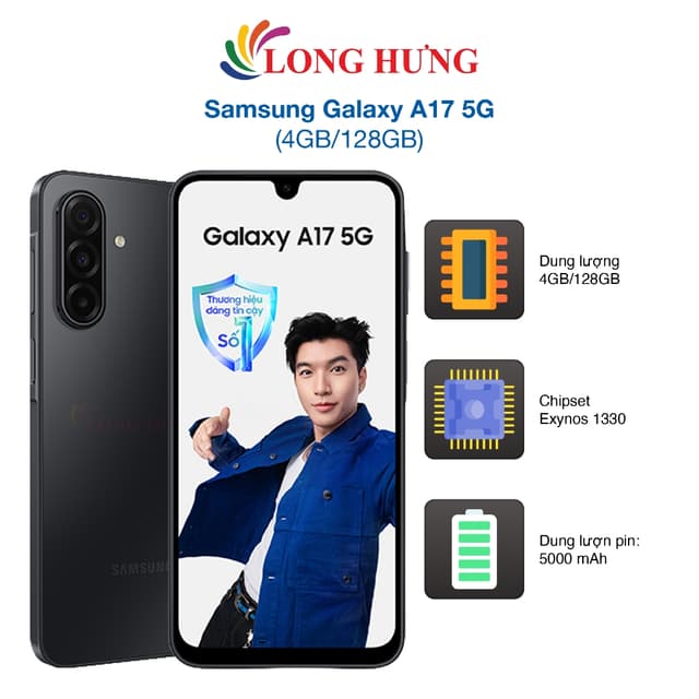 Điện thoại Samsung Galaxy A17 5G (4GB/128GB) - Hàng chính hãng - Ảnh 11