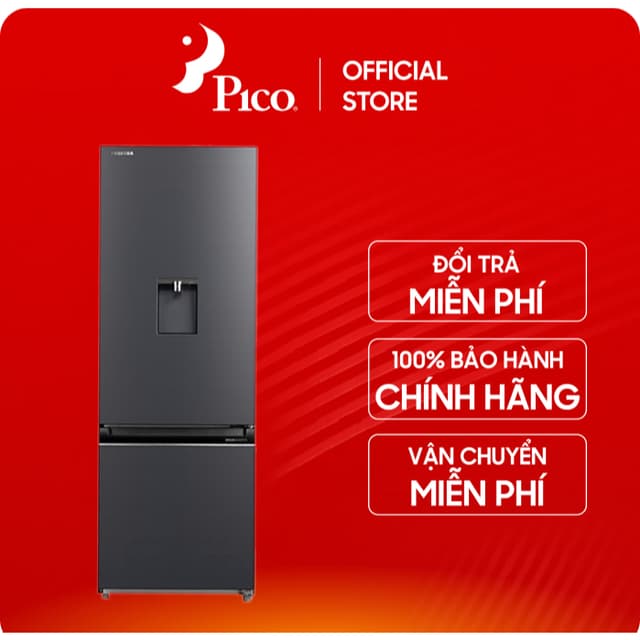 Tủ lạnh Toshiba Inverter 321 lít GR-RB405WEA-PMV(06)-MG, ngăn đá dưới, màu đen, lấy nước ngoài - Ảnh 8