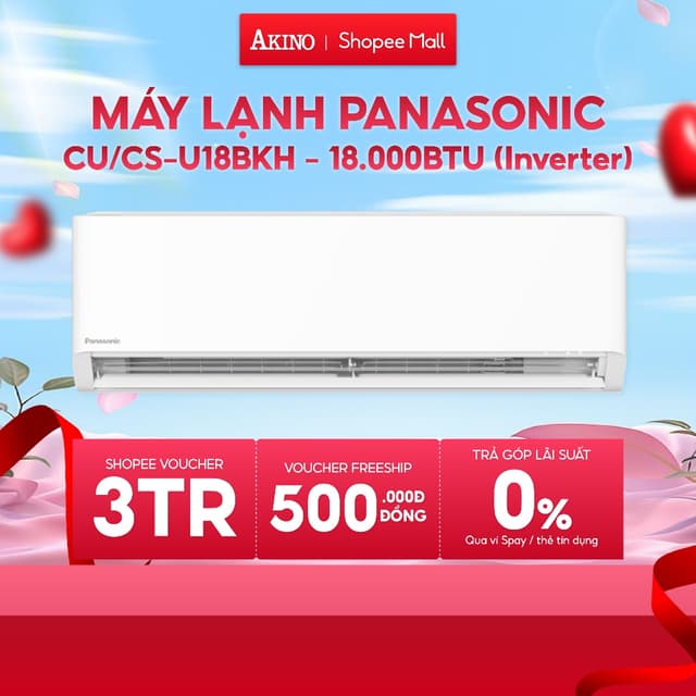 CU/CS-U18BKH-8 I Máy Lạnh Panasonic Inverter Tiết Kiệm Điện 18.000BTU/2.0 HP/2Ngựa - Ảnh 6