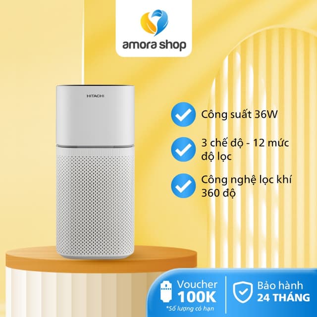 Máy lọc không khí Hitachi EP-TZ50 - Công suất 36W - Hoạt động êm ái - Bảo hành 24 tháng - Ảnh 11