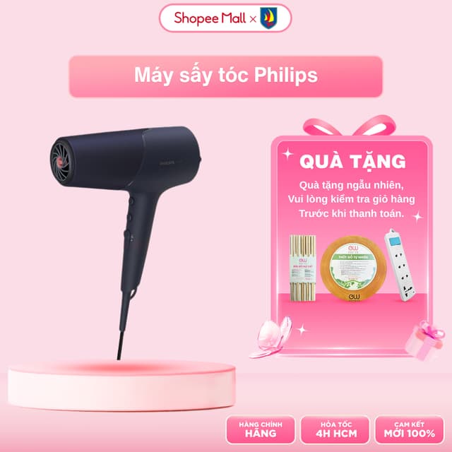 Máy sấy tóc Philips BHD510/00 - Chế độ sấy Ion - Bảo hành 2 năm - hàng chính hãng. - Ảnh 7