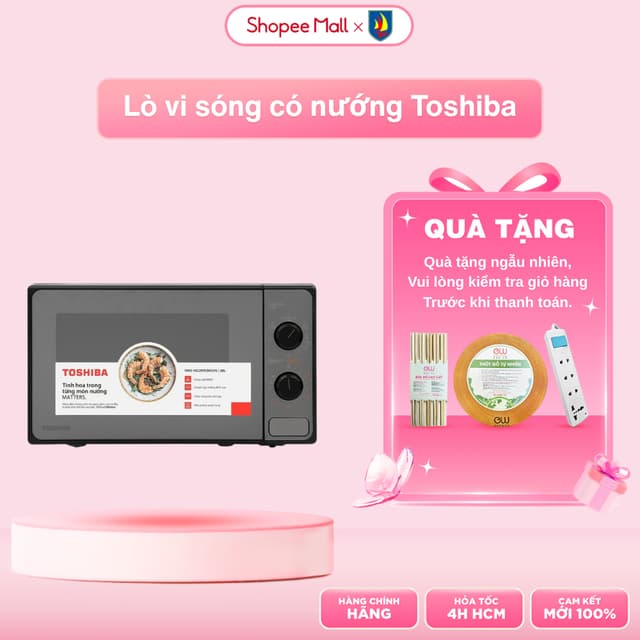 Lò vi sóng có nướng Toshiba MM2-MG20PE(BM)VN - 20 lít - SX Thái Lan - Chính hãng - Bảo hành 12 tháng - Ảnh 10