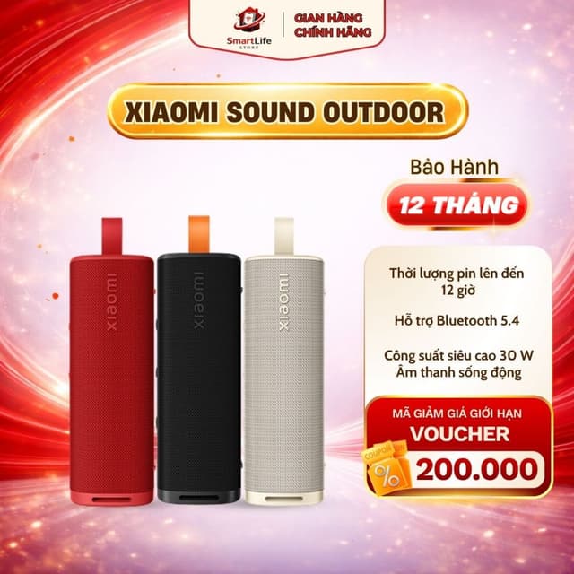 Loa bluetooth Xiaomi Sound Outdoor công suất 30W bản Quốc Tế chính hãng - Ảnh 1