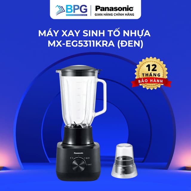 Máy Xay Sinh Tố Panasonic MX-EG5311KRA/MX-EG5311WRA 600W 1.5L Xay Đá Đa Năng Lưỡi Dao Inox Chính Hãng - Ảnh 6