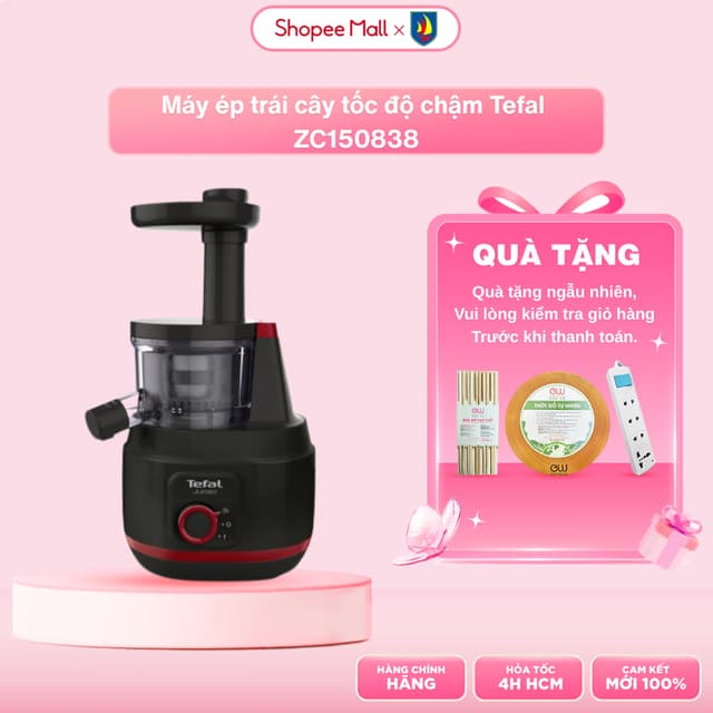 Máy ép trái cây tốc độ chậm Tefal ZC150838-Công suất 150W-Ổng tiếp nhiên liệu 4.5 cm -Bảo hành 1 năm - Ảnh 5