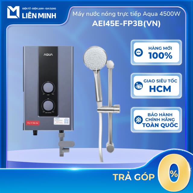Máy Nước Nóng Trực Tiếp Aqua 4500W AEI45E-FP3B(VN) [Giao Toàn Quốc] - Ảnh 2