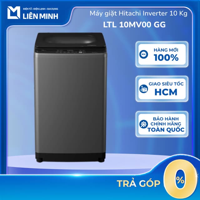 LTL 10MV00(GG) - Máy giặt Hitachi Inverter 10 Kg LTL 10MV00 GG [Giao Toàn Quốc] - Ảnh 11