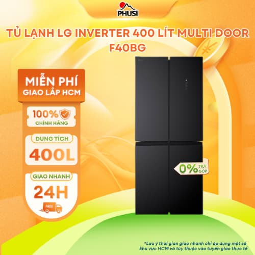 F40BG [GIAO LẮP HCM] Tủ lạnh LG Inverter 400 lít Multi Door F40BG - HÀNG CHÍNH HÃNG, MODEL MỚI - Ảnh 12
