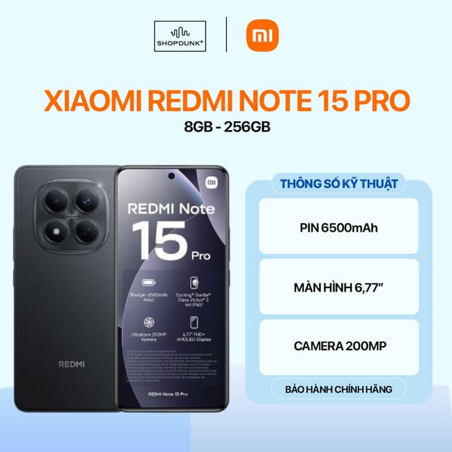Điện Thoại Xiaomi Redmi Note 15 Pro 8GB 256GB Chính Hãng - Ảnh 5