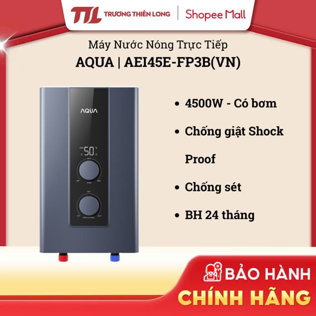 Máy Nước Nóng Trực Tiếp Aqua 4500W AEI45E-FP3B(VN) [TOÀN QUỐC] - Ảnh 3