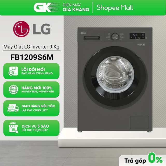 Máy Giặt LG Inverter 9 Kg FB1209S6M [Freeship HCM] - Ảnh 7