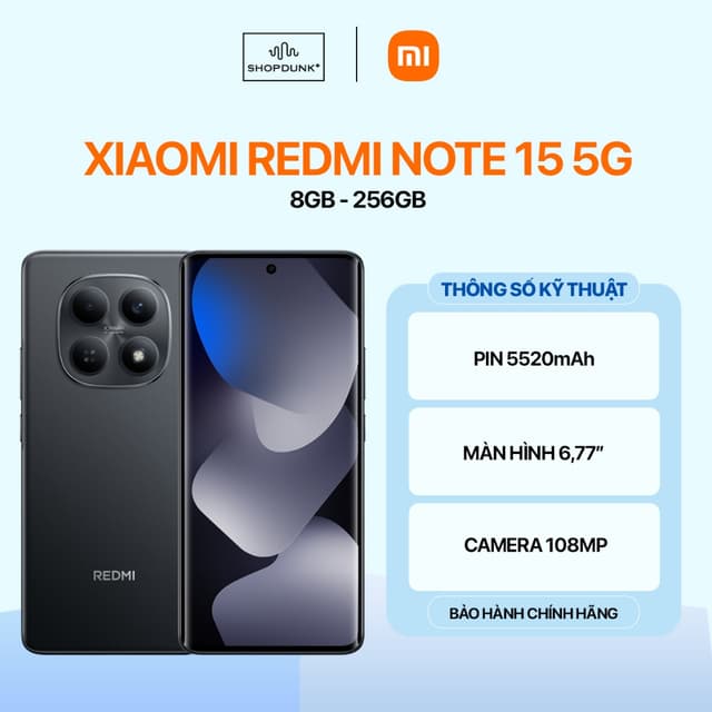Điện Thoại Xiaomi Redmi Note 15 5G 8GB 256GB Chính Hãng - Ảnh 10