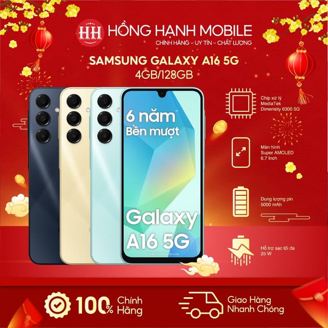 Điện Thoại Samsung Galaxy A16 5G 4GB/128GB - Hàng Chính Hãng - Ảnh 2